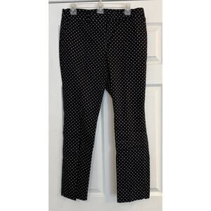 Lauren Ralph Lauren Dress Pants Women's Sz 10 Black Polka Dot Preppy‎ Career EUC
